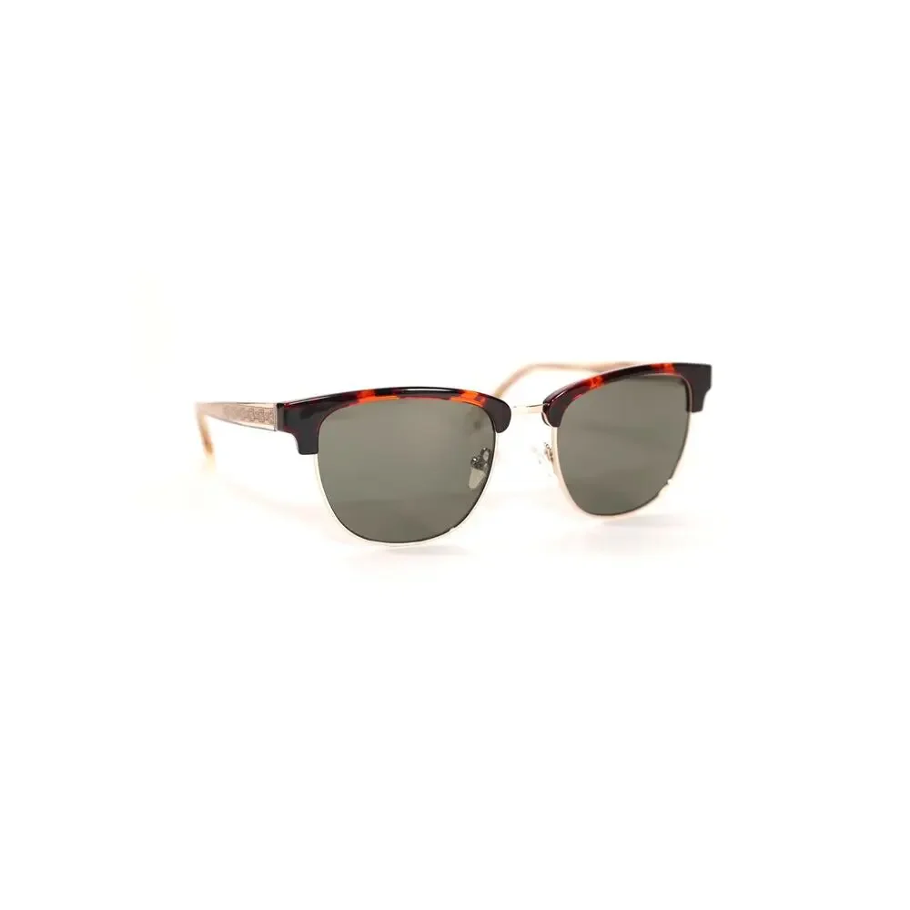 GUESS Men's Round Sunglasses - Dark Havana / Green - NWT